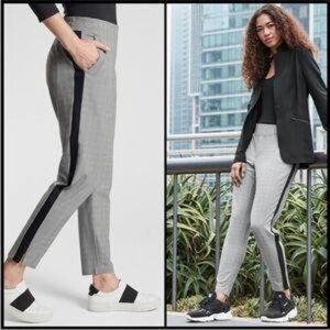 Gray Plaid Athleta Brooklyn Ankle Pants, size 12